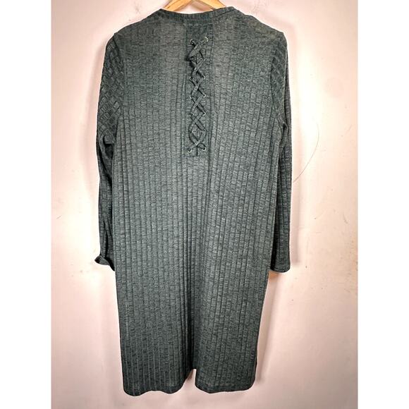 KNOX ROSE forest green‎ open cardigan Womans medium forestcore, goblincore - Picture 2 of 13